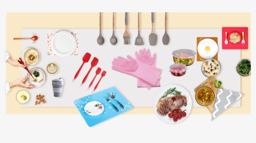 Silicone Kitchen Cooking Utensils - Side Dish, HD Png Download, Free Download