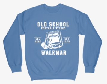 Old School Walkman Crewneck Sweater - Sweater, HD Png Download, Free Download