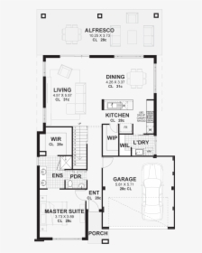 Transparent House Blueprint Png - Floor Plan Of Two Story House, Png Download, Free Download