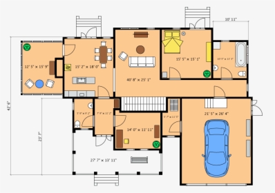 Detailed Floor Plan Layout In Live Home 3d - Live Home 3d Floor Plan, HD Png Download, Free Download
