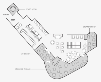The Capital Grille Restaurant Floor Plan For The Orlando - Private Dining Floor Plan, HD Png Download, Free Download