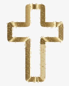 Musical Cross Gold - Cross, HD Png Download, Free Download