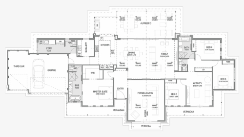 The Terracina Floor Plan - Sustainable Green Farmhouse Floorplan, HD Png Download, Free Download