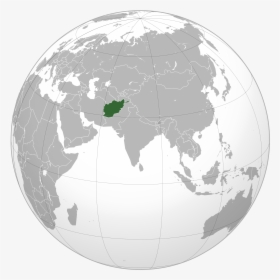 Afghanistan Map - Pakistan Map On Globe, HD Png Download, Free Download