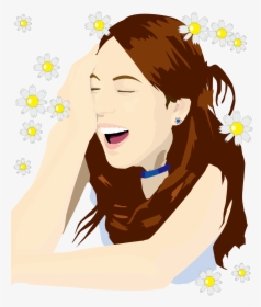 Transparent Happy Woman Png - Smile Cartoon Girl Face, Png Download, Free Download