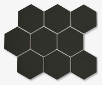 4 - 4 Inch Hexagon Tiles Black, HD Png Download, Free Download