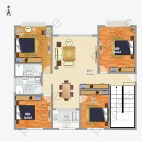 House Plan Clipart - Floor Plan, HD Png Download, Free Download