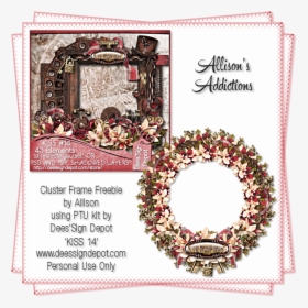 Allison's Addictions New Year Cluster Frame, HD Png Download, Free Download