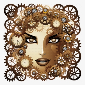 Steampunk Girl Clip Art, HD Png Download, Free Download