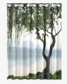 Weeping Willow Mountian View New Window Curtain - Window Covering, HD Png Download, Free Download