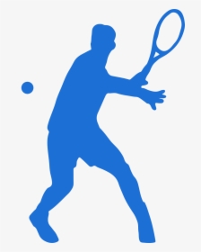 Transparent Tennis Clipart - Male Tennis Player Silhouette, HD Png Download, Free Download