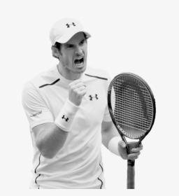 Murray - Andy Murray Black And White, HD Png Download, Free Download