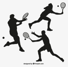 Tennis Player Silhouette Racket - Squash Racket Clip Art, HD Png Download, Free Download