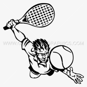 Athlete Drawing Tennis Player, HD Png Download, Free Download