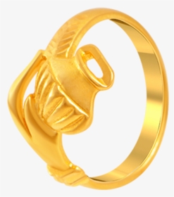 22kt Yellow Gold Ring For Women - Ring, HD Png Download, Free Download
