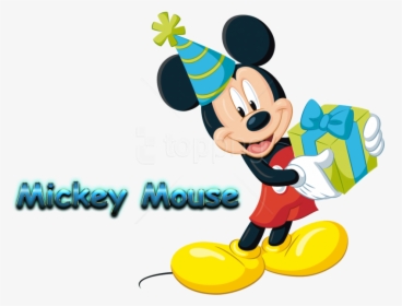 Free Png Download Mickey Mouse S Clipart Png Photo - Mickey Mouse With Gift, Transparent Png, Free Download