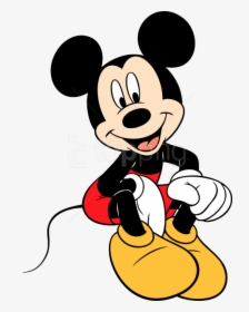 Mickey Mouse Transparent Png - Mickey Mouse Sit Png, Png Download, Free Download