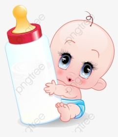 Transparent Milk Bottle Clipart - Baby Cartoon Images Hd, HD Png Download, Free Download