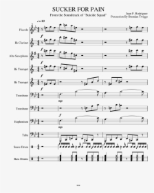 Sucker For Pain Sheet Music Composed By Juan F - Carmen Suite No 1 Flute, HD Png Download, Free Download