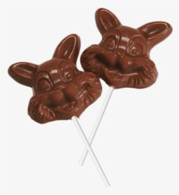 Chocolate Bunny Face Suckers In Milk, Dark, Orange, - French Bulldog, HD Png Download, Free Download