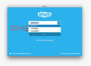Skypeacc1 - Login Skype, HD Png Download, Free Download