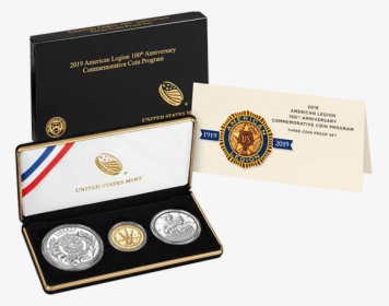 American Legion 100th Anniversary 2019 Three Coin Proof, HD Png Download, Free Download