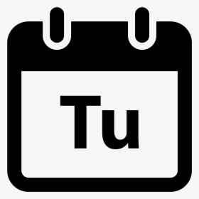 Transparent Tuesday Png - Black Calendar Icon Png, Png Download, Free Download