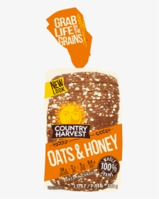 Country Harvest Oat Honey Bread Image - Country Harvest 14 Grain Bread, HD Png Download, Free Download