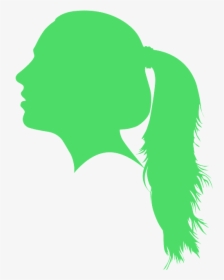 Silhouette Tete Fille, HD Png Download, Free Download