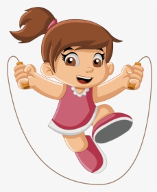 Cartoon Royalty-free Photography Illustration - Girls Rope Jumping Clipart Png, Transparent Png, Free Download