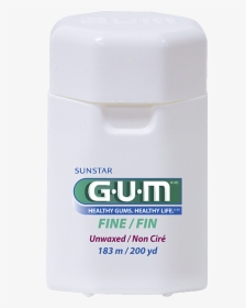 Gum® Fine Floss, Unwaxed, Bag Of 6- 200 Yard Containers - Plastic Bottle, HD Png Download, Free Download
