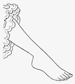 Slim Foot Clip Arts - Feet Png Black And White, Transparent Png, Free Download