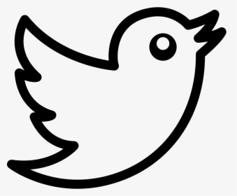 Twitter Bird Logo Outline - Twitter Logo Outline Png, Transparent Png, Free Download