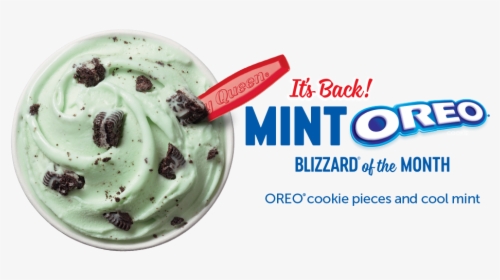 Mint Oreo Cookie Blizzard® Treat - Dairy Queen Mint Oreo Blizzard, HD Png Download, Free Download