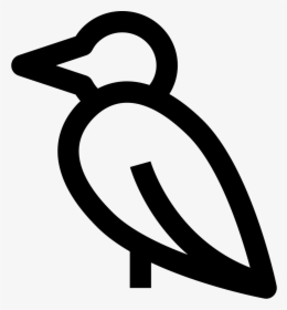 Duck Bird Outline - Icono Pajaro, HD Png Download, Free Download