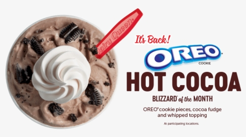Oreo Cookie Pieces, Its Back Oreo Cookie Hot Cocoa - Oreo Hot Cocoa Blizzard, HD Png Download, Free Download