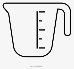 Measuring Cup Coloring Page, HD Png Download, Free Download