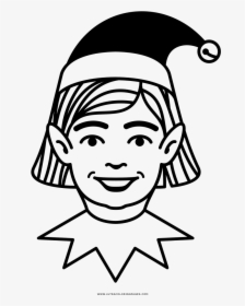 Elf Coloring Page - Cartoon, HD Png Download, Free Download