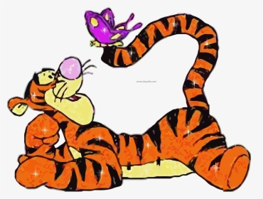 Transparent Baby Tiger Clipart - Cartoon Winnie The Pooh Tigger, HD Png Download, Free Download