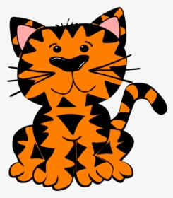 Tiger Svg Clip Arts - Cartoon Cat No Eyes, HD Png Download, Free Download