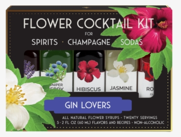 Deco Kit Black Front Gin Lovers - Handcrafted Floral Elixir Cocktail And Soda Kit, HD Png Download, Free Download