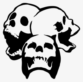 3 Skull Shaman Stencil - Skull Stencil Png, Transparent Png, Free Download