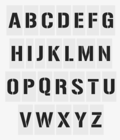 A-z Alphabet Stencils - Gunplay Font, HD Png Download, Free Download
