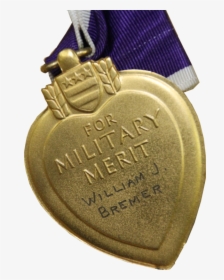 Bremer William J Purple Heart - Gold Medal, HD Png Download, Free Download