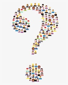 Question Mark, People, Think, Mind, Confusion - Question Mark Made Of People, HD Png Download, Free Download