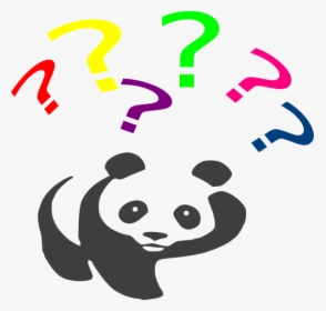 Panda With Question Mark, HD Png Download, Free Download