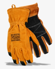 Majestic Structural Firefighting Glove Gauntlet - Leather, HD Png Download, Free Download
