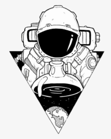 Astronaut Sticker - Space Drawings, HD Png Download, Free Download