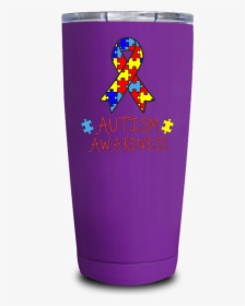 Autism Awareness Ribbon 20oz Uv Tumbler - Fictional Character, HD Png Download, Free Download