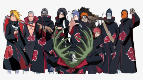 It Was Composed Of Ten Members, But Reduced To Nine - Naruto Akatsuki, HD Png Download, Free Download